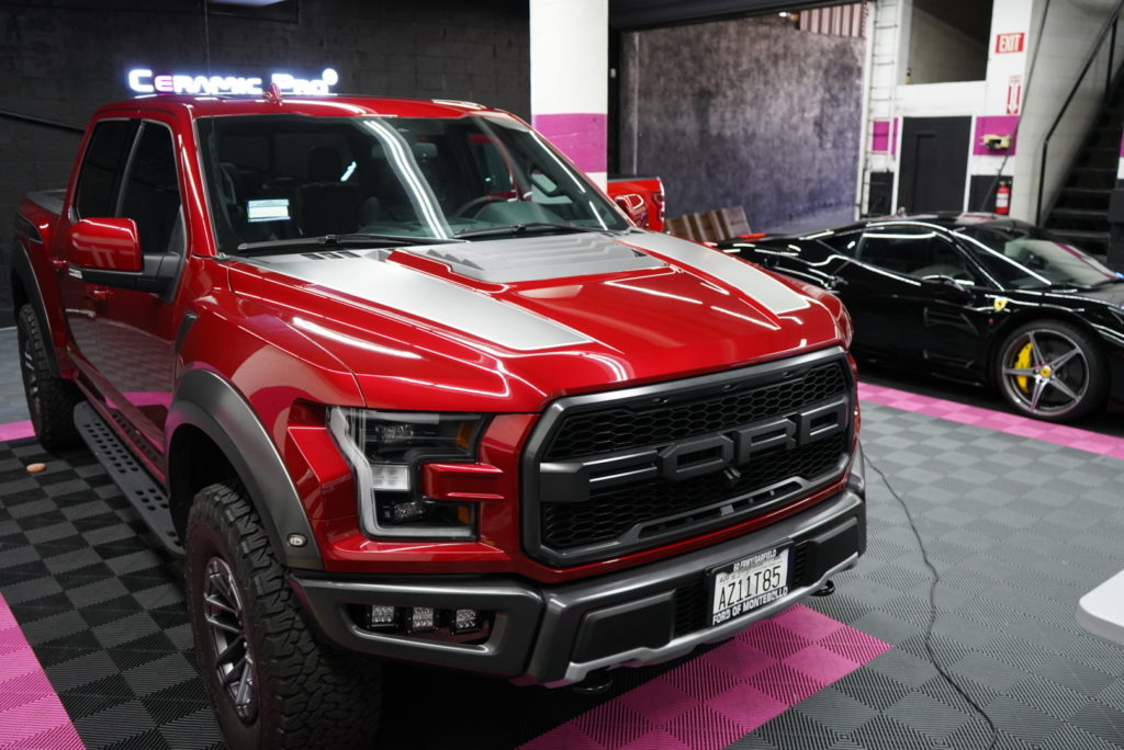This Ford Raptor is getting a paint correction detail in our Long Beach California shop