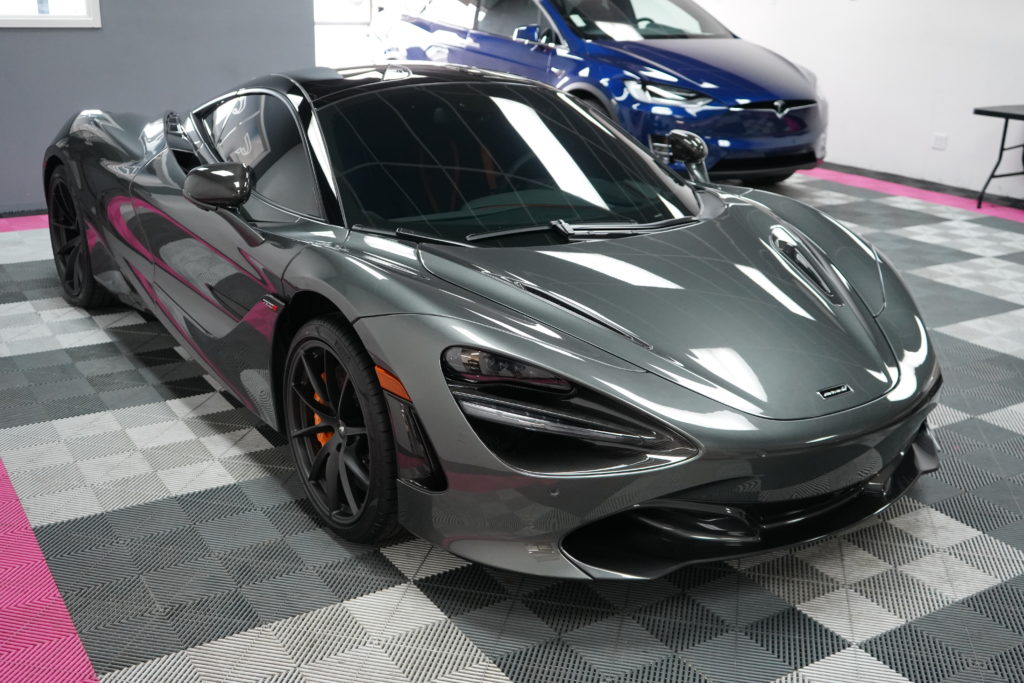 McLaren getting paint correction and ceramic coating