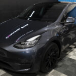 Tesla window tint ceramic heat blocking near me